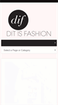Mobile Screenshot of dit-is-fashion.de